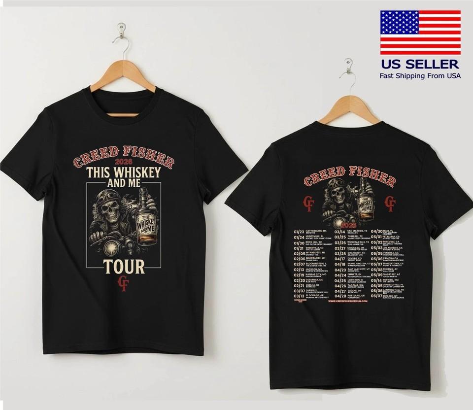 Футболка Creed Fisher 2026 This Whiskey and Me Tour XXXXL