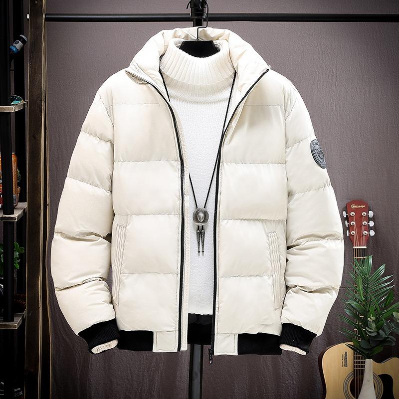 Gepolsterte Herren Winter Neue Verdickte Gepolsterte Jacke Kurz Stehkragen Locker Lässig Daunenjacke Herrenjacke Trend