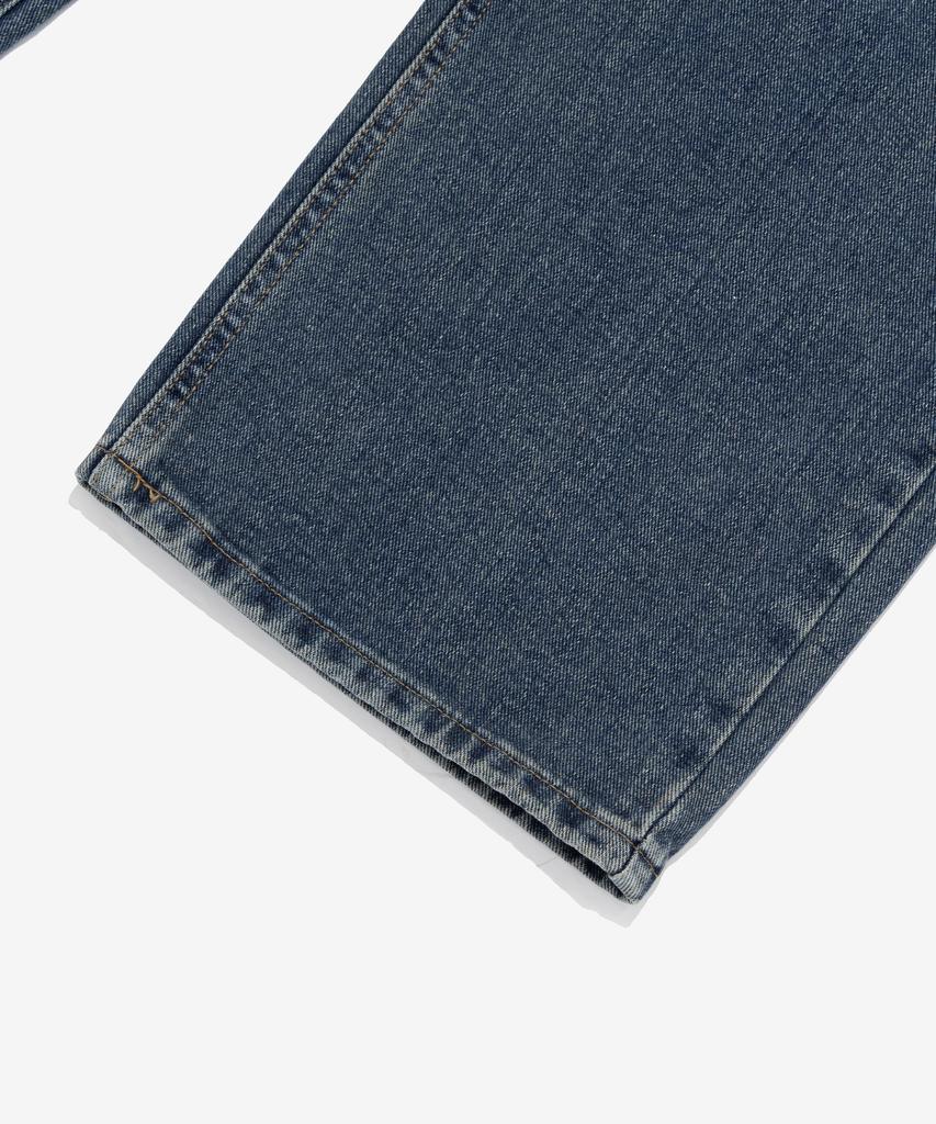 ANALOG MOOD Cat Sand Washed Wide Denim Pants (Medium Blue)