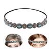 Linda Faixa de Cabeça Elástica Exquisitez Artesanal Adorno de Cabeça Boêmio Pedraria Strass Contas Faixa de Cabeça para Mulheres Acessórios de Cabelo