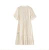 French Quiet Luxury Water-Soluble Lace-Chiffon Pleated Summer Dress