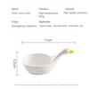 Student Dish Cartoon Household Flavor 11x5.5x5.5cm High Quality Household Tools Soy Sauce Dish Swan Embossed White Ceramic