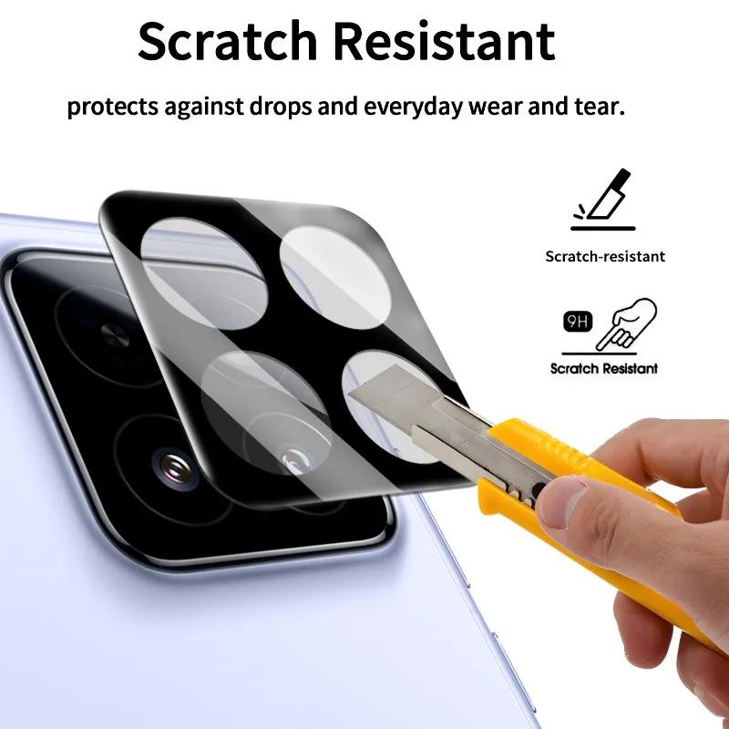 1-5Pcs HD Camera Tempered Glass Protector Film Cap For Xiaomi 17T 15T 14T Pro 3D Ctystal Clear Anti-fingerprint Lens Film Cover