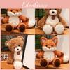 Fox Bear Teddy Plush Toy Animal Cute Soft Filled Doll Children Gift Holiday