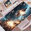 Space War Mouse Pad Gaming Mouse Pad Mouse Pad with Edges and NonSlip Rubber Base Extended Mouse Pad