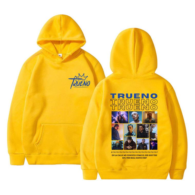 Trueno Graphic Hoodie Men Women Hip Hop Fashion Oversized Pullover Clothing Winter Casual Fleece Warm Long Sleeves Sweatshirt