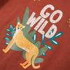 T-shirt enfants manches longues imprimé animal 3 couleurs disponibles 92-104-116-128-140