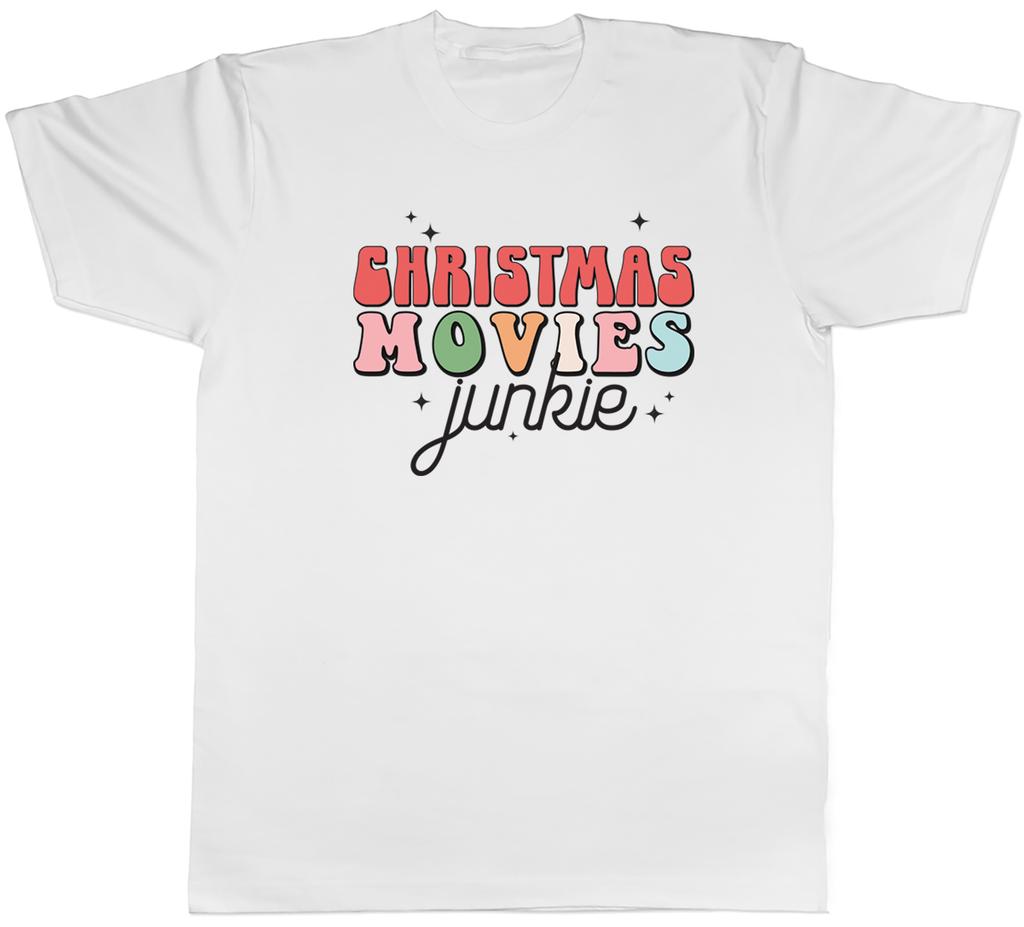 Christmas Movies Junkie Unisexs TShirt Film Cinema TV Tee Gift