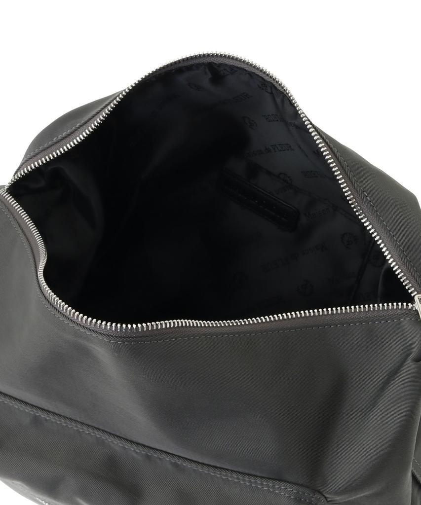 Maison de FLEUR Zipper Shoulder Bag, Black, 8A43F0J6300