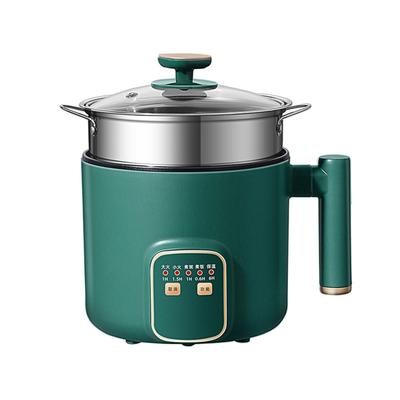 Electric Hot Pot 1.8L Mini Multifunction Electric Noodle Cooker with Handle for Home Dorm Office