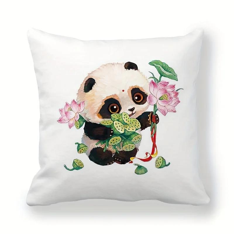 Tecknad Kattmönster Kuddfodral Vardagsrum Soffa Dekor Hem Stol Bil Sovrum Dekorativt Kuddfodral Mjukt Prydnadskuddfodral