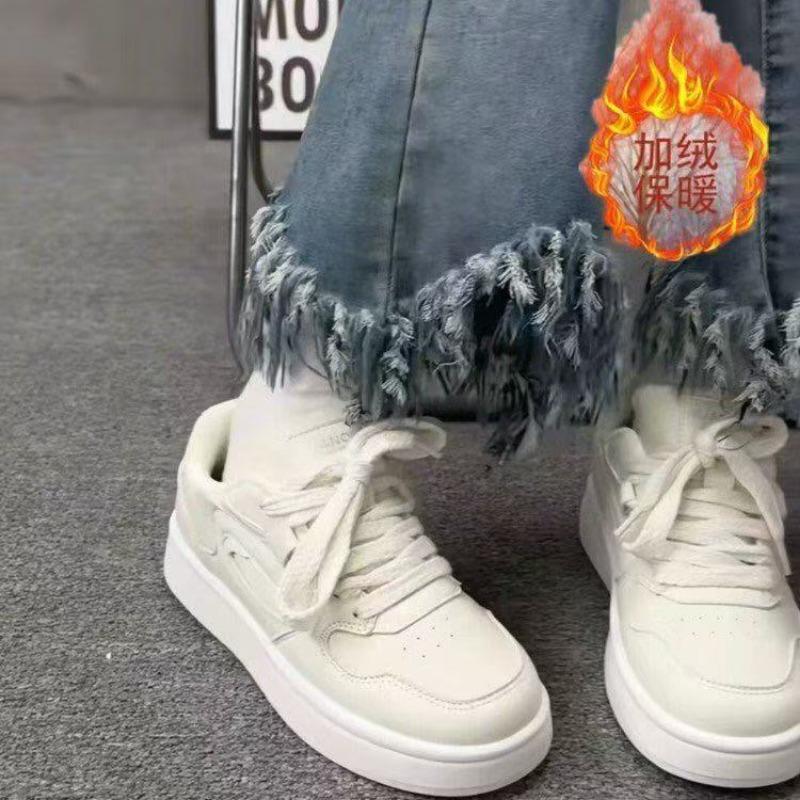 Retro Thick Baseplate Shoes Women's New Spring and Autumn Versatile Shallow Mouth Round Head Breathable Little White Shoes Women's Shoes