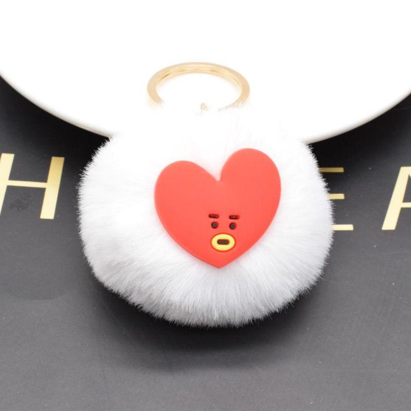

Брелок-пушистик Bts Kpop Bts Bangtan Boys Jimin Jin Jk Jhope Подвеска Подарок для фанатов Heart