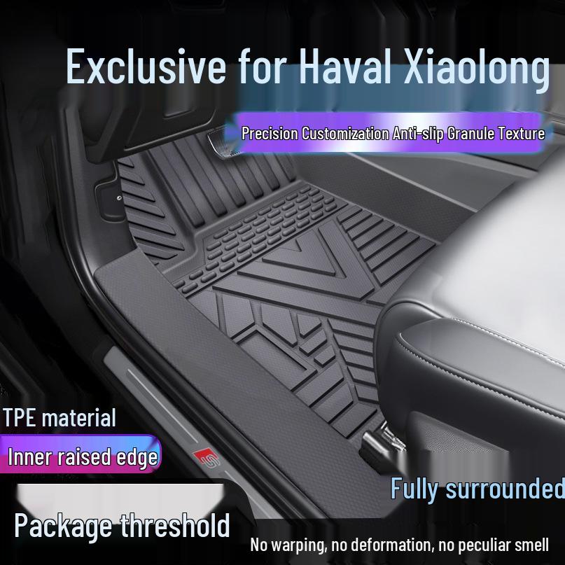 Haval Xiaolong MAX TPE Floor Mats: Full Coverage, Waterproof, Dirt-Proof, Door Sill Protection Single-layer Upgrade: Door Sill TPE Mats