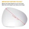 For SEAT Ibiza 2008-2017 Leon 2009-2012 Left Right Rear View Lens Split Mirror Heated Door Glass Rearview Lens Accessories Parts