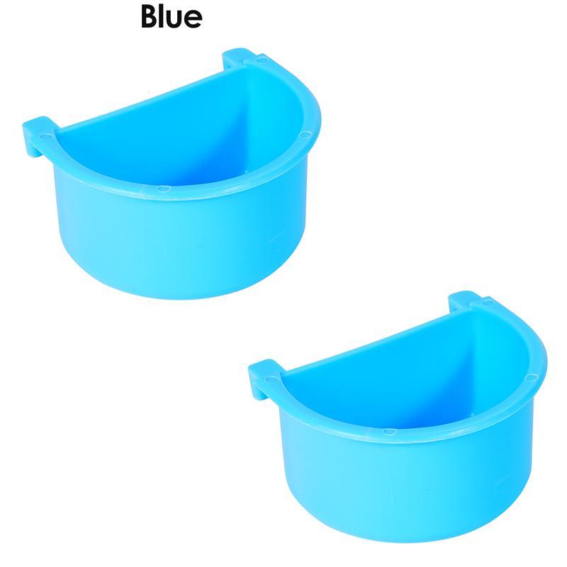 1-2pcs Bird Feeding Bowl Parrot Feeder Dish Easy to Install Bird Cage Feeder for Small Animals Pigeon Budgie Parakeets Lovebirds