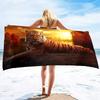 Tiger Beach Towel,Quick Dry Microfiber Compact Beach Blanket,Lightweight Pool Towel for The Swimming, Bath Camping Yoga Gym