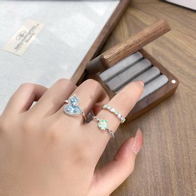 Klein Frisch Und Kühl Blume Berühmtheit Süß Leichter Luxus Offener Ring Damen Kürbis Zeigefingerring Emaille Ring