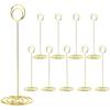 10Pcs Table Number Holders 8.7 Inch Tall Table Number Stands Place Card Holder for Wedding Party Graduation Reception Restaurant Home Photo Picture O