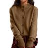 Women's Solid Color Casual Hooded Long Sleeved Knitted Sweater With Pullover And Base Layer Knitted Sweater