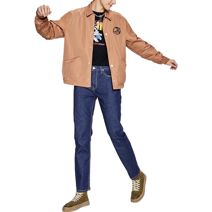 Lee Xline Series SS23 Comfortable Thin Coach Jacket Men jackets Brown LMT0053752RZ00FA03952