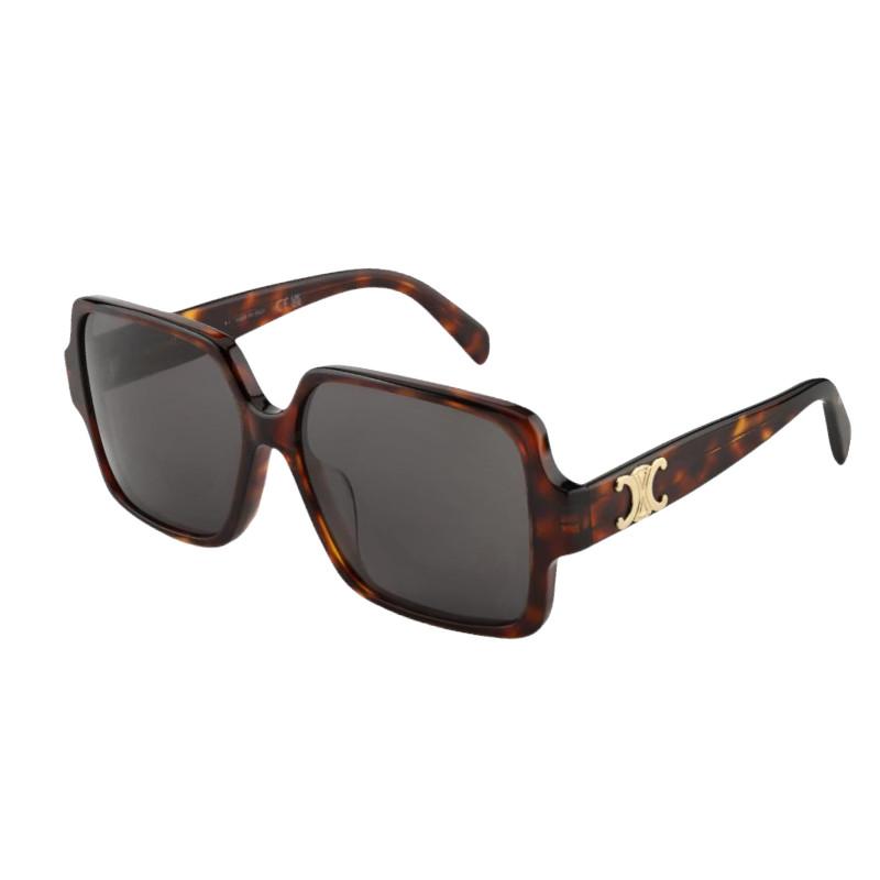 Celine Logo Decorated Square Sunglasses Unisex sunglasses Tortoise CL40316U-52A