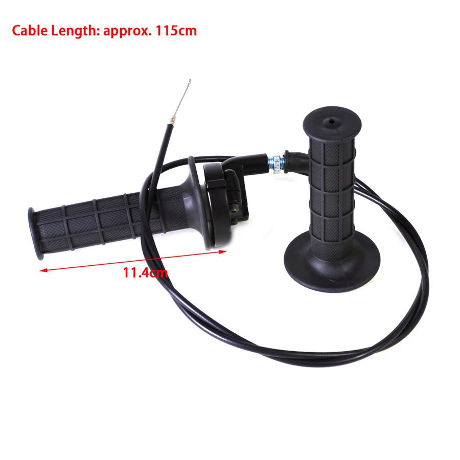 New Motorcycle BLACK Throttle Handle Bar Grips Grip Casing with Cable for Honda