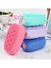 1pc Body Wash Shower Exfoliating Scrub Sponge Foam Bath Brush Massager Light Beige Cleanser Cleaning Pad Bathroom Accessories