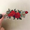 Floral Ink PET Transparent Stickers for Phone, Laptop, Suitcase, and Cup Decoration