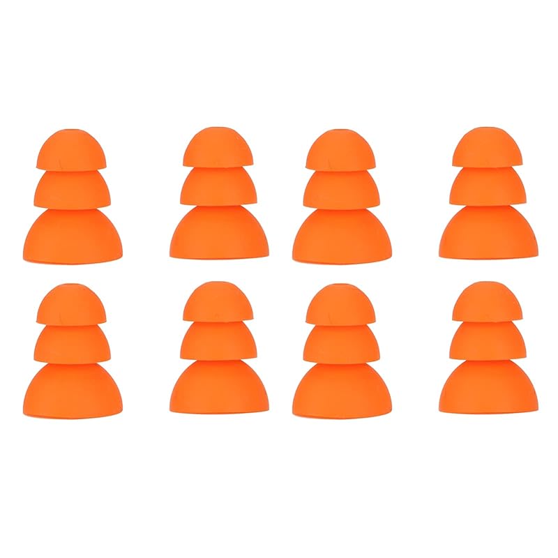 

triple flange ear tips, 4 pair noise canceling ear tips ear gel ear pads gel earphones Se846 Se535 Se215 and inner hole 2.0 ~ 3.5mm for earphones