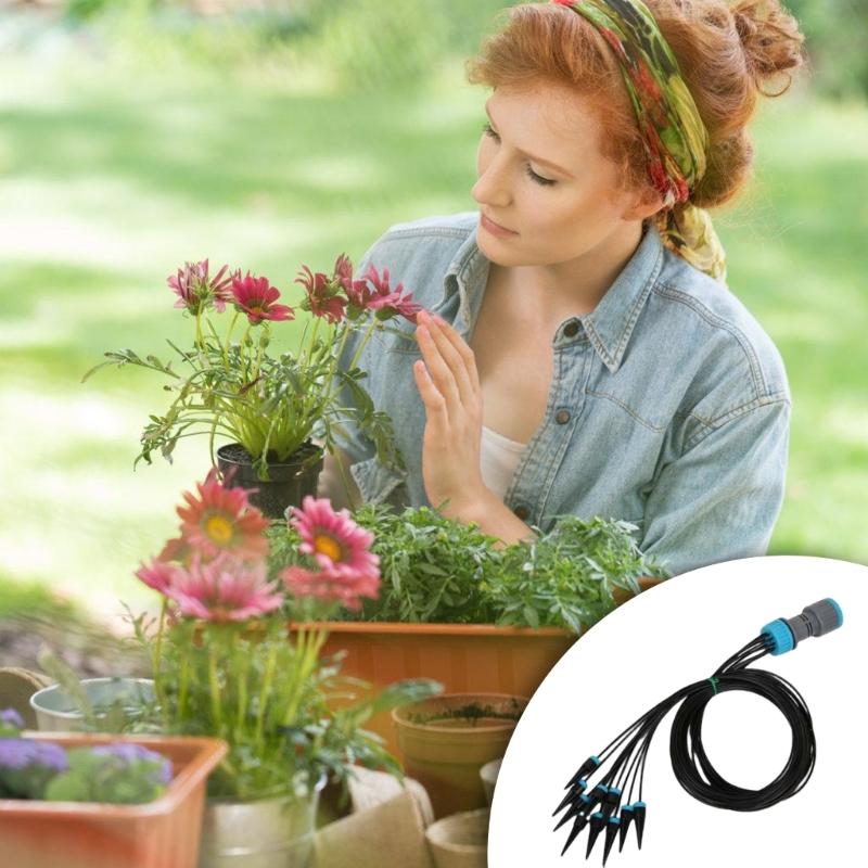 10Piece Drip Emitters Irrigation Kits for Efficient Plant Watering Adjustable Nozzles Accessories for Indoor Outdoor Use