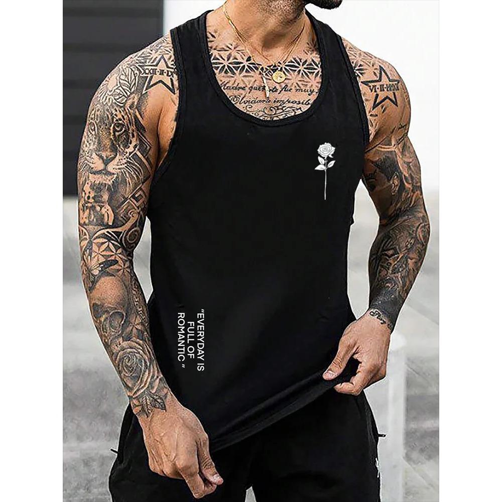 3D Lion Print Men's Summer Street Fashion Casual Outdoor Sports Vest Versatile Comfortable Breathable Sleeveless Vest