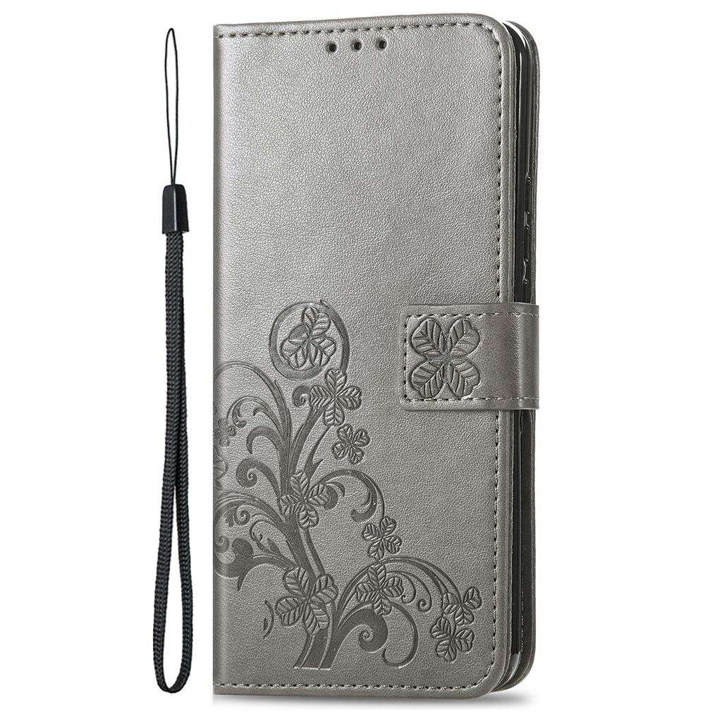 For iPhone 17 Pro Max Leather Case Four-Leaf Clover Wallet Phone Cover