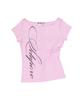 Setup Exe Lace Cross T-Shirt / Pink