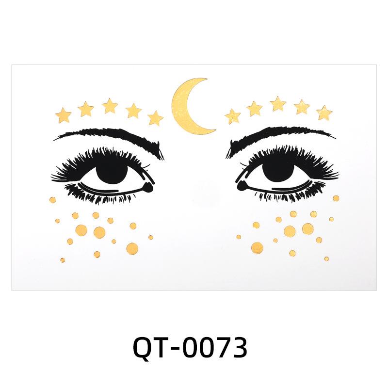 Bräunungs Sommersprossen Tattoo Aufkleber Maskenball Show Make-up Aufkleber Metall Temporäre Tattoo Aufkleber