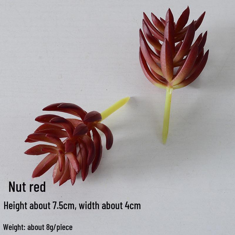 Mini Flocking Artificial Succulent Bonsai for DIY Wall Decor