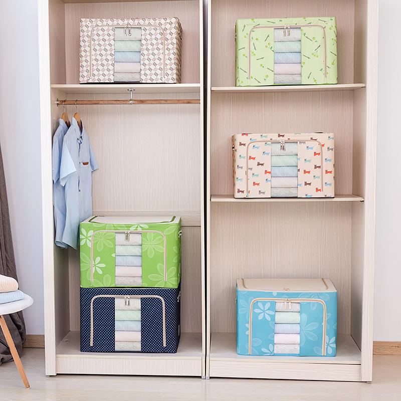 Foldable Washable Oxford Cloth Storage Box - Large Organizer for Quilts, Clothes, and Toys