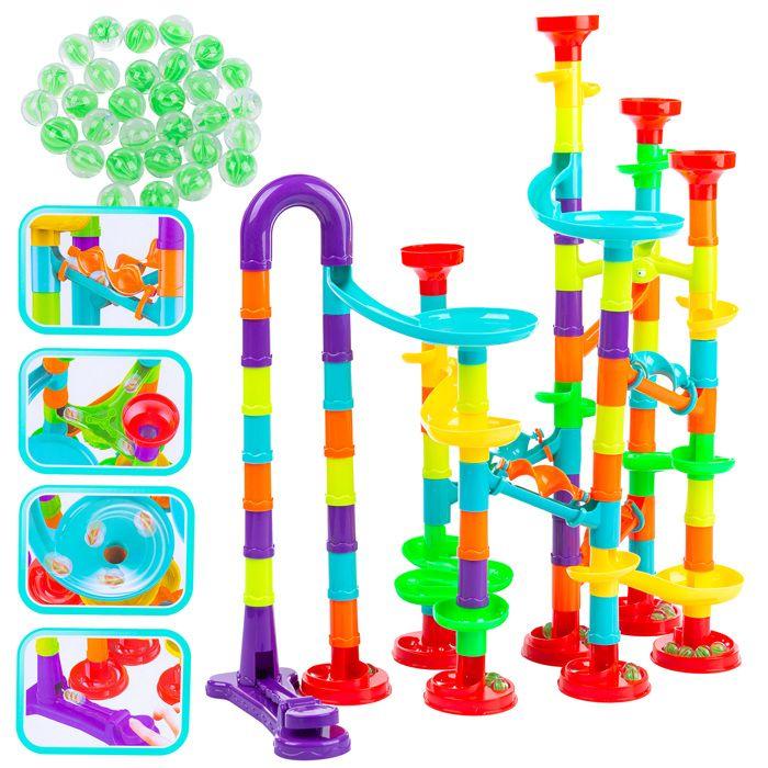Kinderplay Ball Run with Launcher, Modular Maze, 113 Pieces (KP5965)
