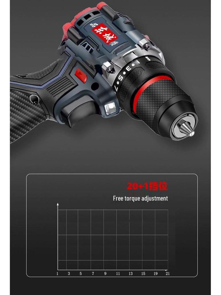 Checheng Rechargeable Brushless Lithium Impact Drill and Electric Screwdriver