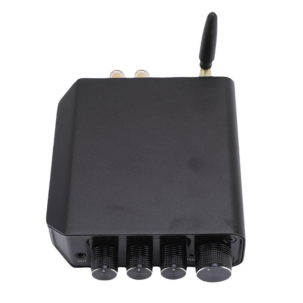 Stereo Amplifier Bluetooth 5.4 USB AUX Input 2 Channel 50Wx2 HiFi Amp for MP3 WAV WMA APE FLAC US Plug