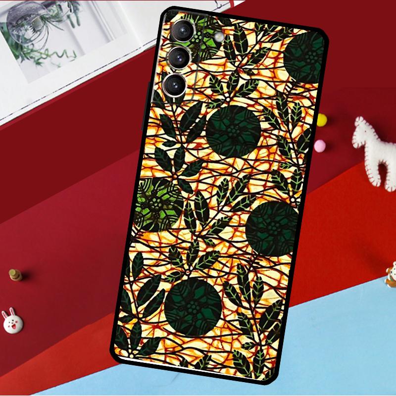 African Style Fabric Print Funda For Samsung Galaxy S26 S25 S24 S21 S22 S23 Ultra S10 Plus S20 FE S25 FE Phone Case