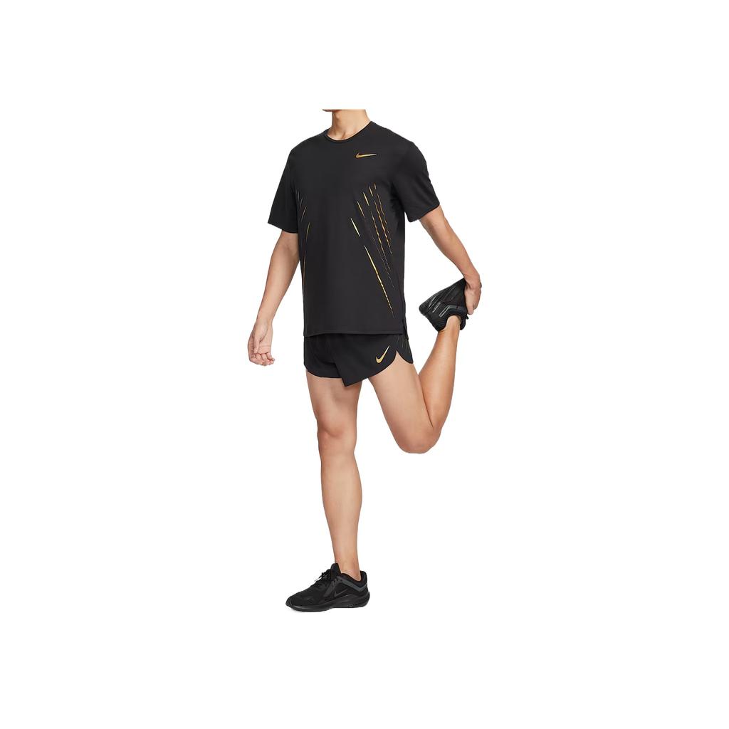 Nike Dri-Fit Comfortable Fashionable Versatile Short Sleeve T-Shirt Men Tops Black HJ3535010