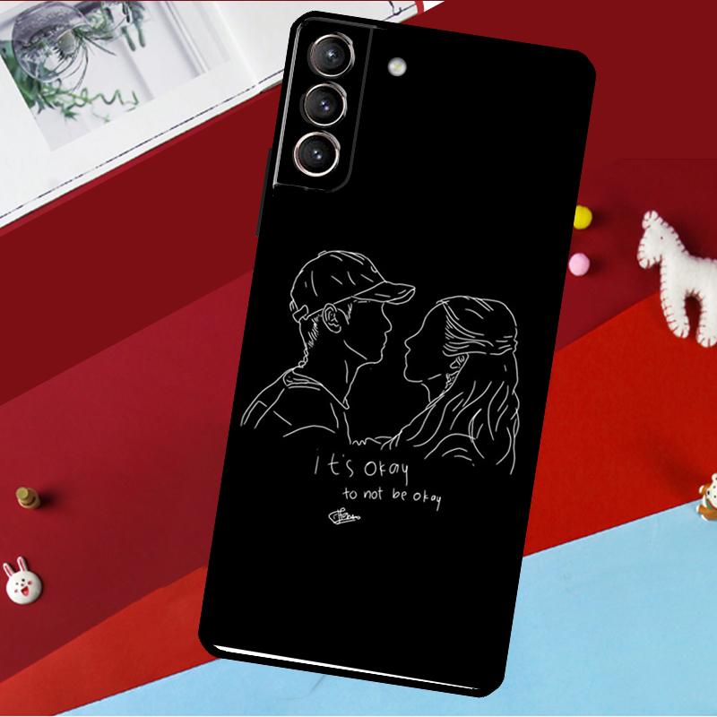 Korean Drama It Is Okay To Not Be Okay Funda For Samsung Galaxy S25 S23 S22 S20 S24 Ultra S9 S10 Plus S21 FE S25 FE Phone Case