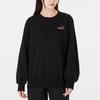 Puma Sbk Logo Print Loose-Fit Sporty Pullover Sweatshirt Women Tops Black 537019-01