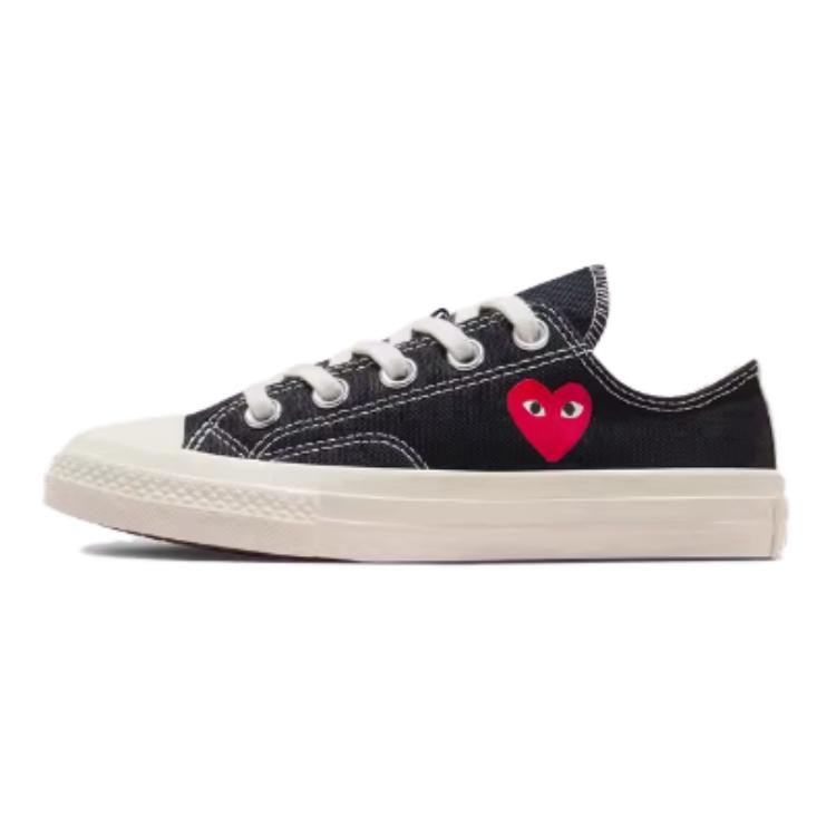 Converse x Comme des Garçons PLAY Chuck 70 Ox 'Single Heart Black' A08806C
