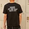 Vans Bagua Pattern Letter Print Loose Short Sleeve T-Shirt Unisex Tops Black VN0A5HAIBLK