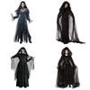 Female Zombie Bride Costume Halloween Cosplay Party Ghost Witch Or Vampire Outfit Polyester Fabric