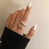 LATS Designer Gold Silver Colour Water Drop Ring Woman Europe America Jewelry Trendy Accessories Gift