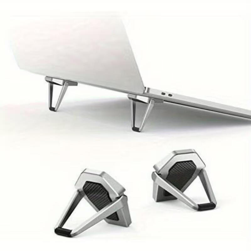 Foldable Laptop Stand Mini Invisible Computer Keyboard Holder Portable Anti-Slip Cooling Folding Stand