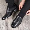 Leather shoes men's spring and autumn leather breathable casual middle-aged business dress soft-soled dad shoes